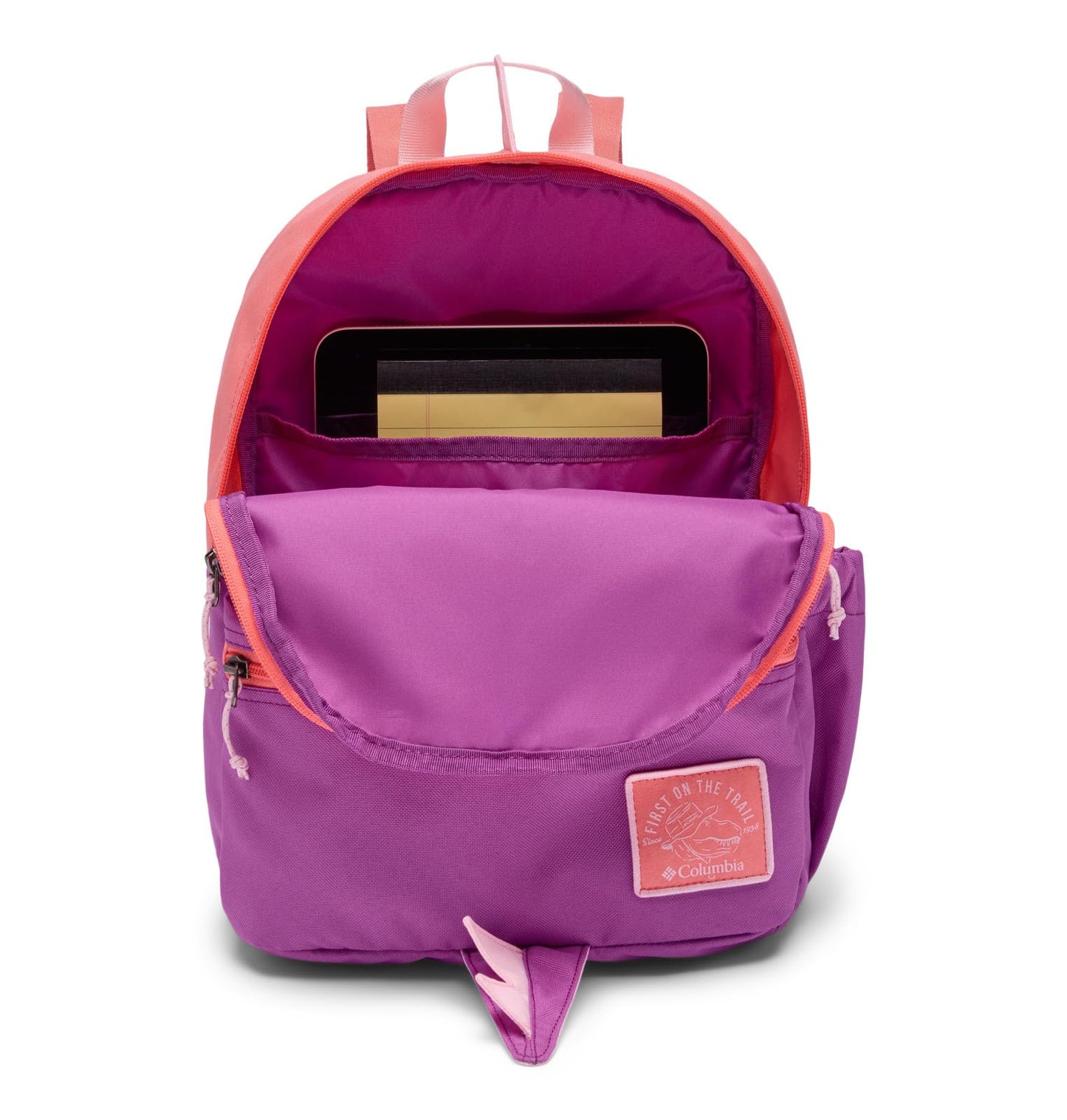 Columbia Youth Unisex Kitterwibbit Backpack, Hot Coral/Razzle/Satin Pink, One Size