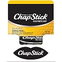 ChapStick Classic (1 Box of 12 Sticks, 12 Total Sticks, Original Flavor) Skin Protectant Flavored Lip Balm Tube, 0.15 Ounce Each, 12 Count (Pack of 1)