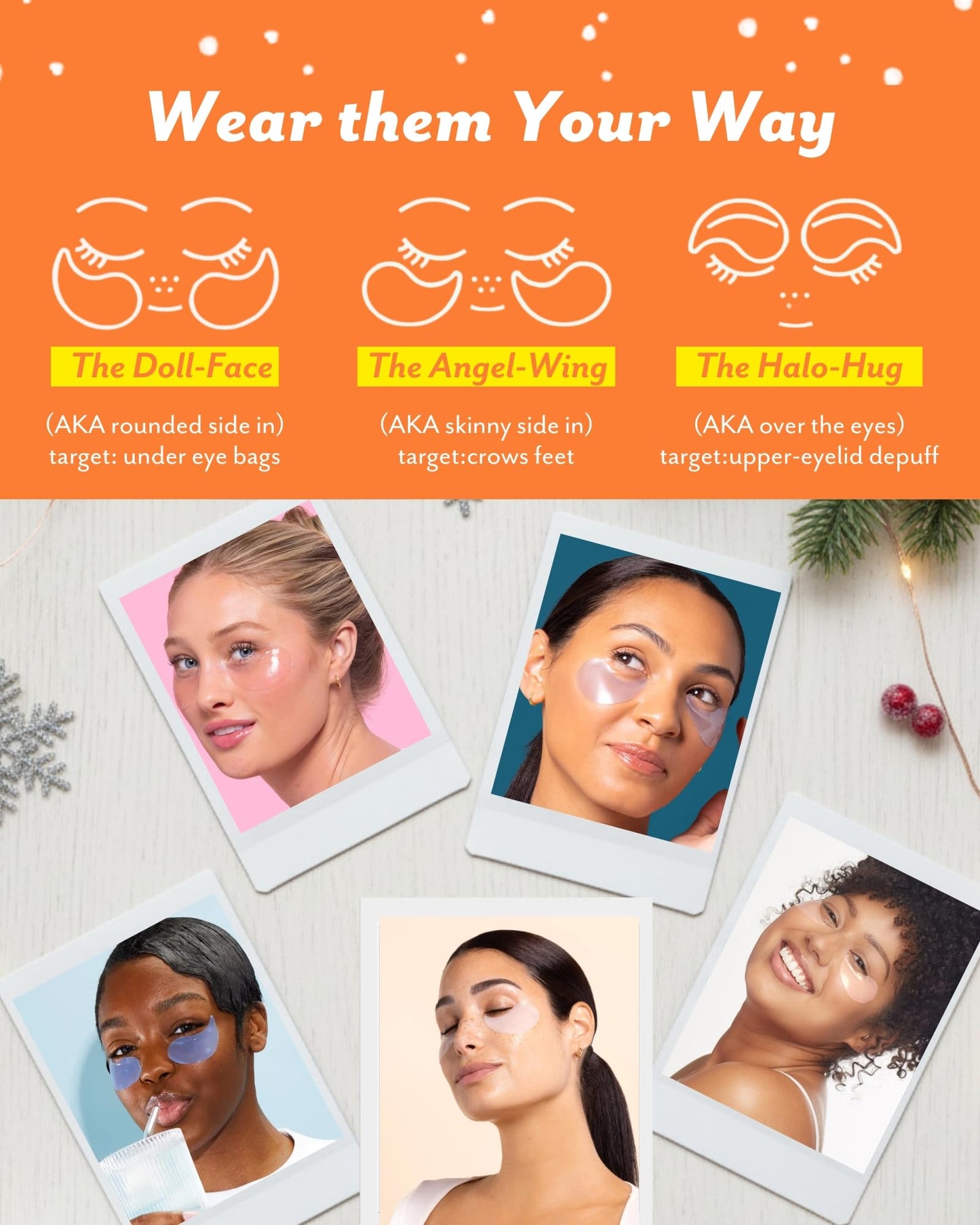 Patchology Patching All The Way Gift Set - Hydrating Under Eye Masks with Collagen, Retinol, Hyaluronic Acid - Christmas Gift & Beauty Stocking