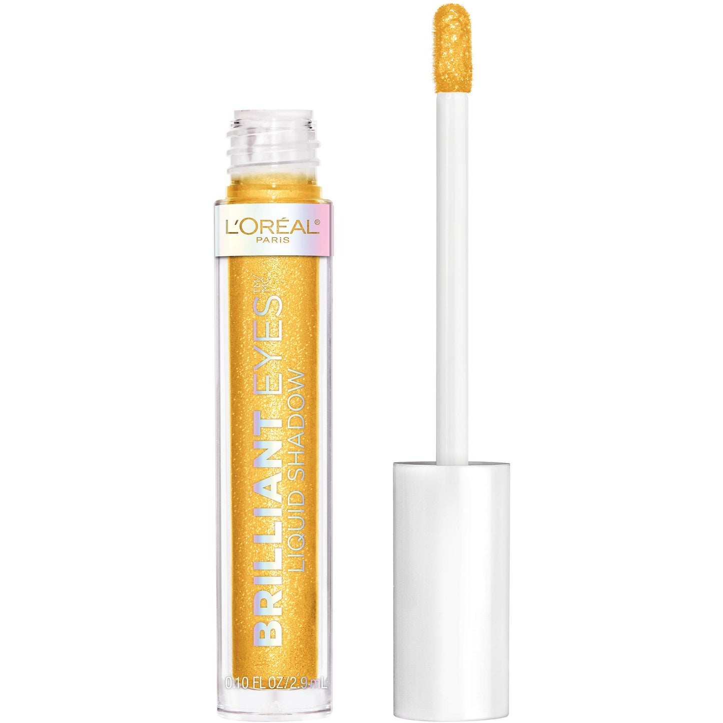 L’Oréal Paris Brilliant Eyes Shimmer Liquid Eye Shadow Makeup, Crown Gold, 0.1 oz.