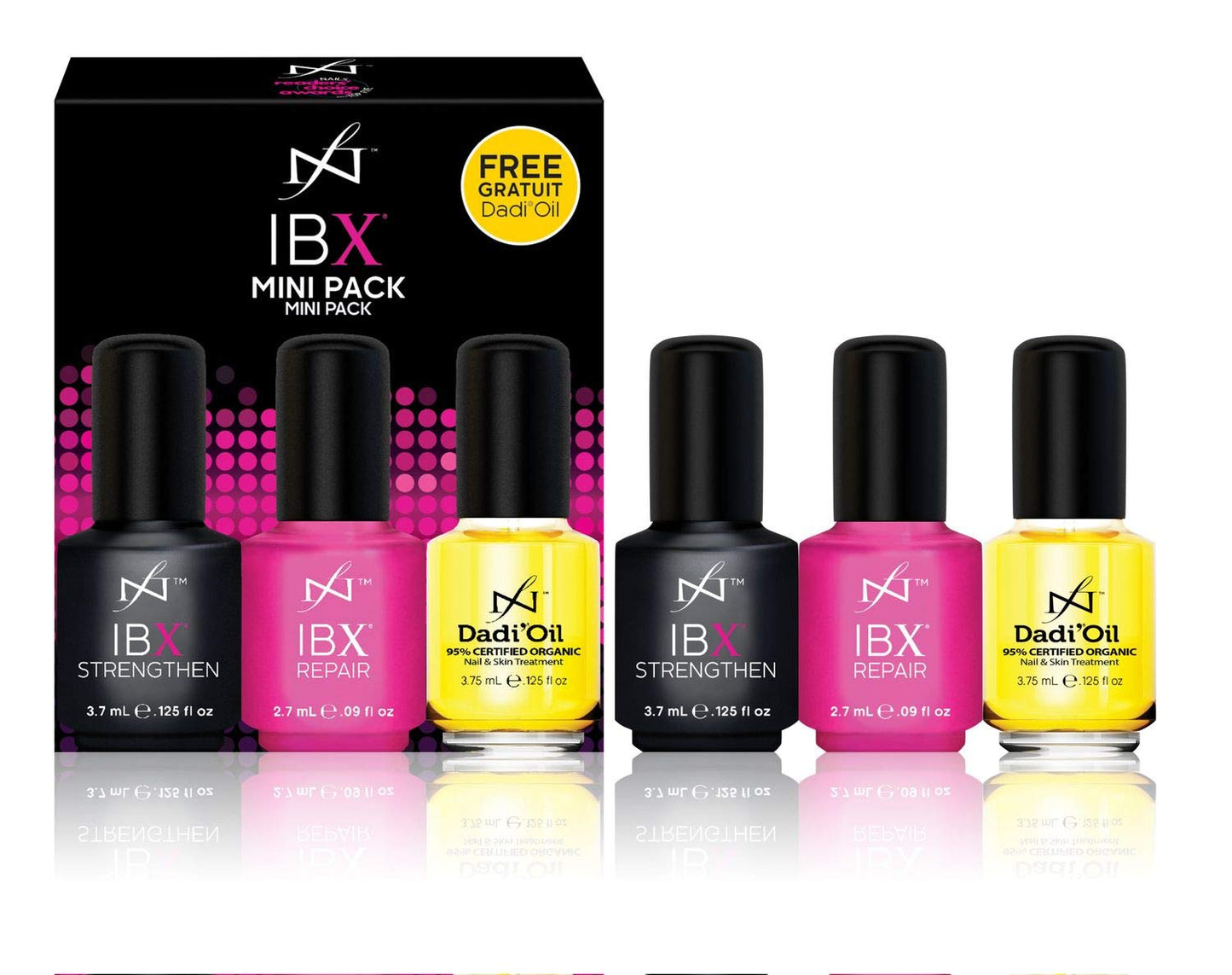 Nail Polish NEW! Mini Duo Pack With FREE Dadi oil Restorating Protecting Nails Beauty & Personal Care Famous Names
