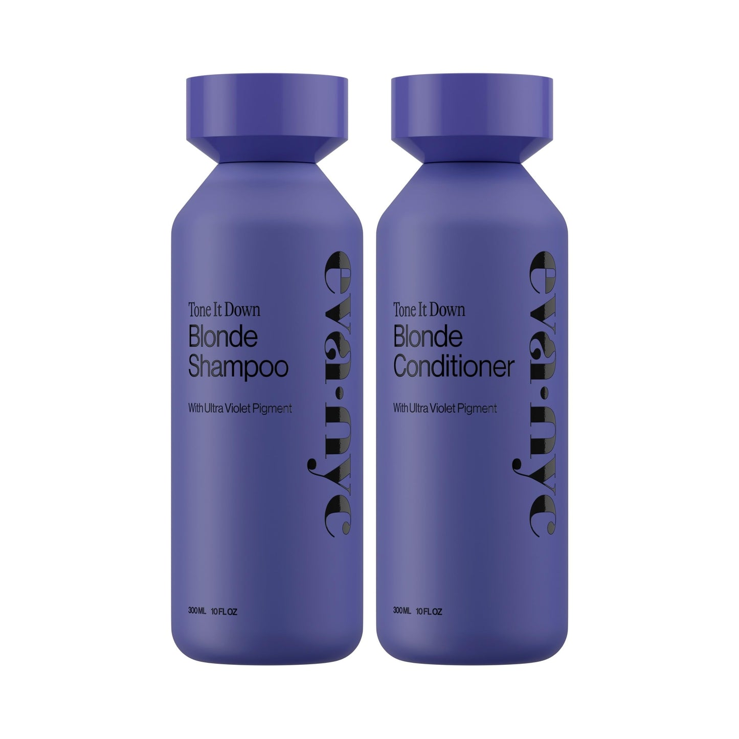 Eva NYC Purple Shampoo and Conditioner Set - Gentle, Anti-Brass Formula for Blonde, Gray, and Lightened Hair - Adds Shine, Softens, and Deep