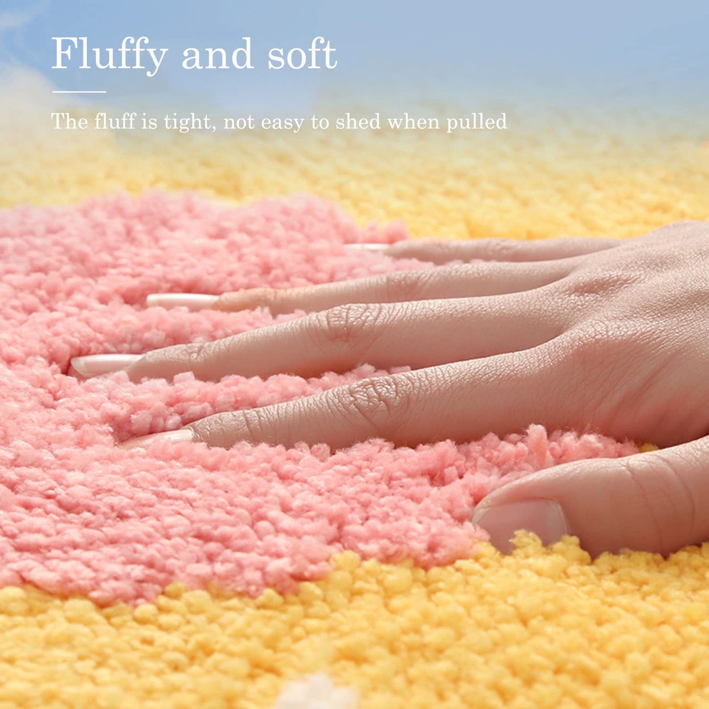 Cute Bath Mat, Soft Superfine Fiber Flower Floor Mat Bathroom, Non Slip Water Absorbent Rug Bath Mat Door Mats Rugs for Entrance Bedroom Kitchen…