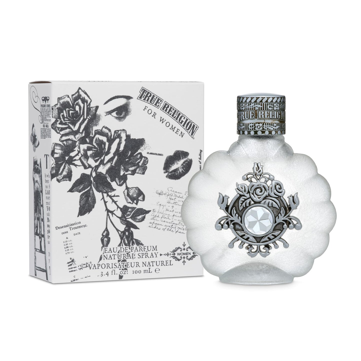 True Religion Eau De Parfum Spray for Women - Perfume for Women, Fruity & Floral Fragrance, EDT, Designer Scent for Her, Long Lasting - 3.4 fl oz (100