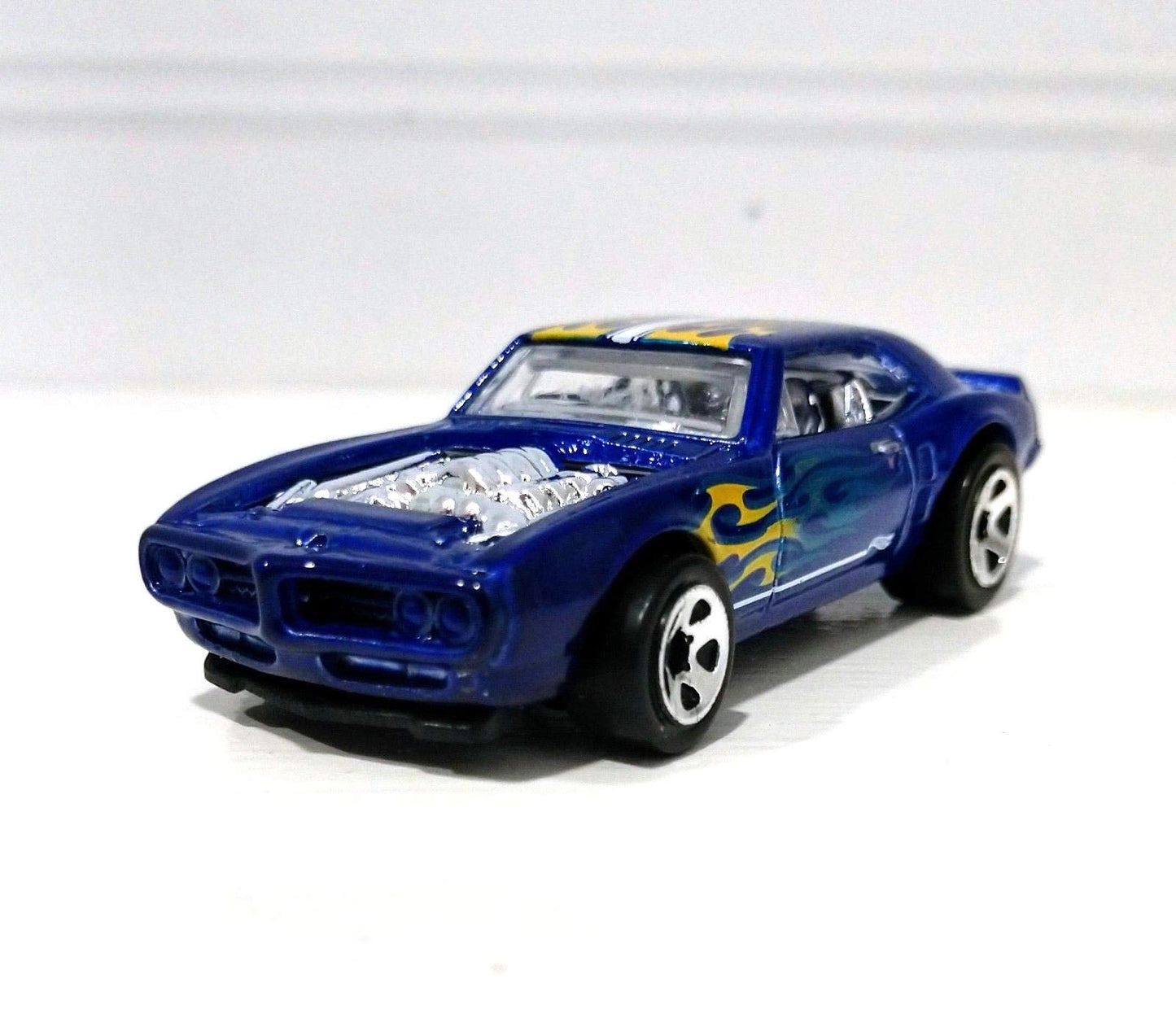 Hot Wheels 2018 Die-Cast Vehicle Hw Flames - Custom '67 Pontiac Firebird (Dark Blue)