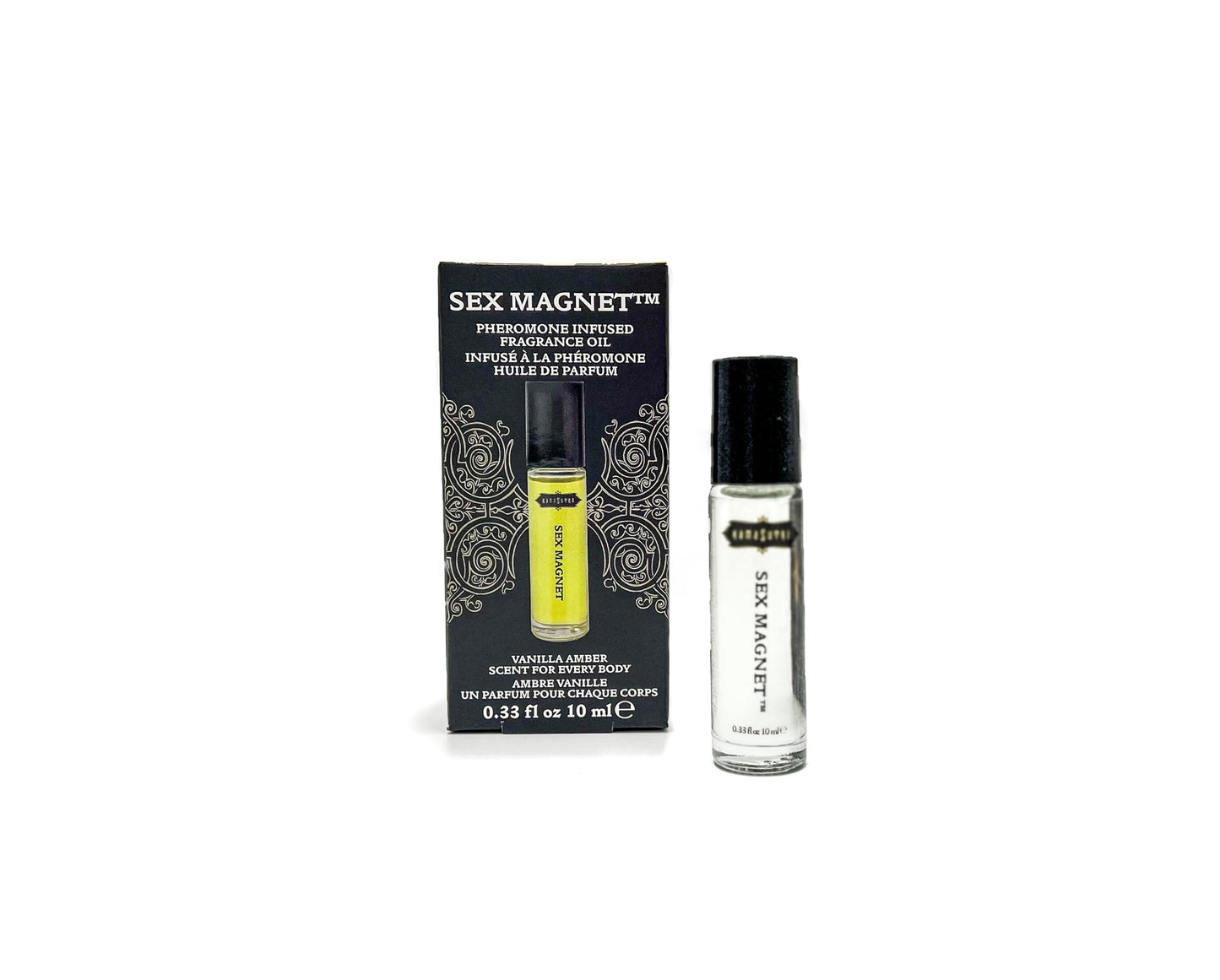 KAMA SUTRA SEX MAGNET™ Pheromone Infused Fragrance Oil Vanila Amber Roll On Perfume Cologne - TSA Ready 10ml - Unisex Scent Beauty & Personal Care KAMA SUTRA