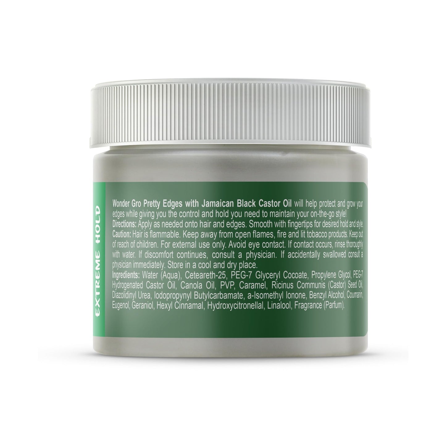 Wonder Gro Jamaican Black Castor Oil Edge Gel for Extreme Hold, 2.4 oz - Soften & Control Hair