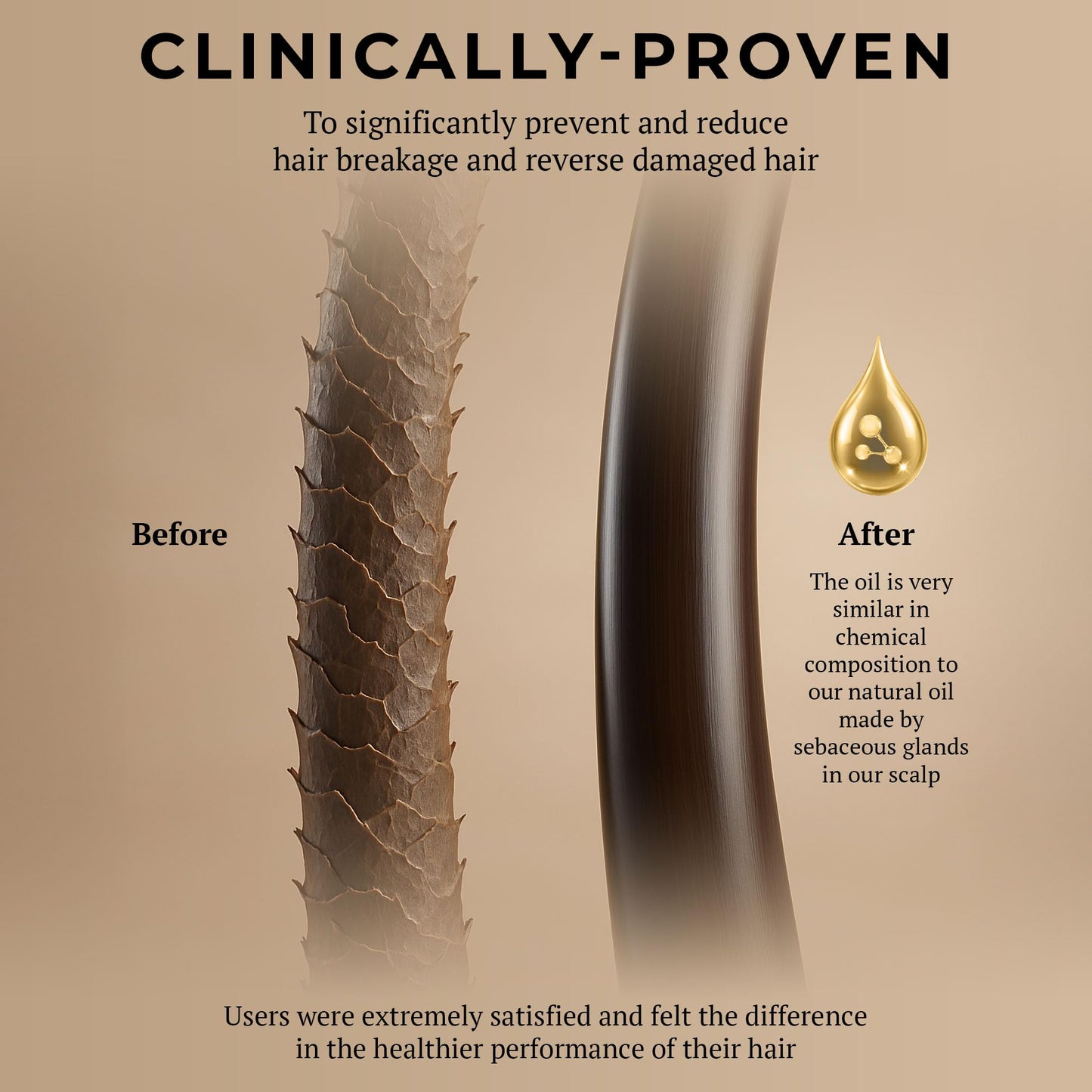 Miracle Fruit Seed Hair Oil - 50ml Treatment for All Types - Ultra Shiny, Strong Oil for Dry Hair and Growth - Prevents Breakage and Hair Loss