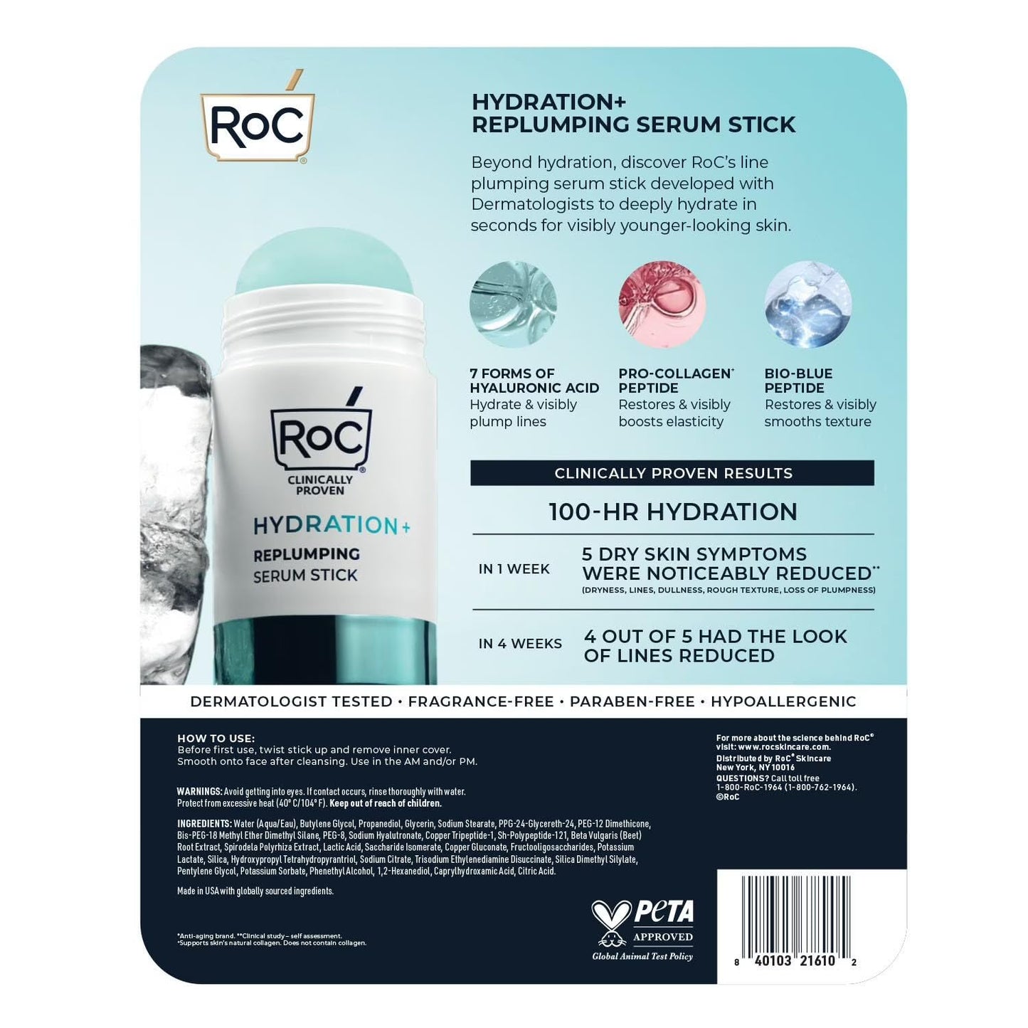 RoC Hydratrion+ Serum Stick, 1.4 OZ Total