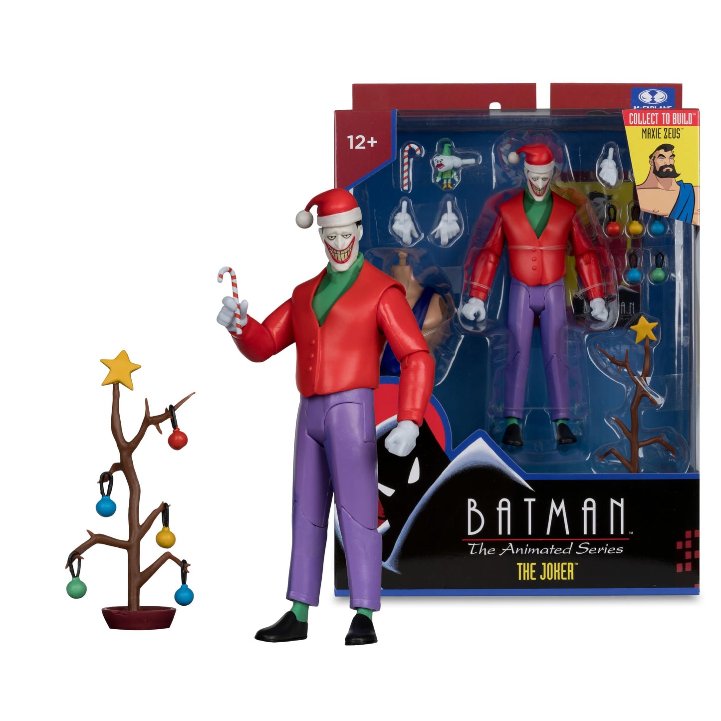 Batman: Animated Series Joker (Christmas with the Joker) 6" Build A Figure McFarlane Toy