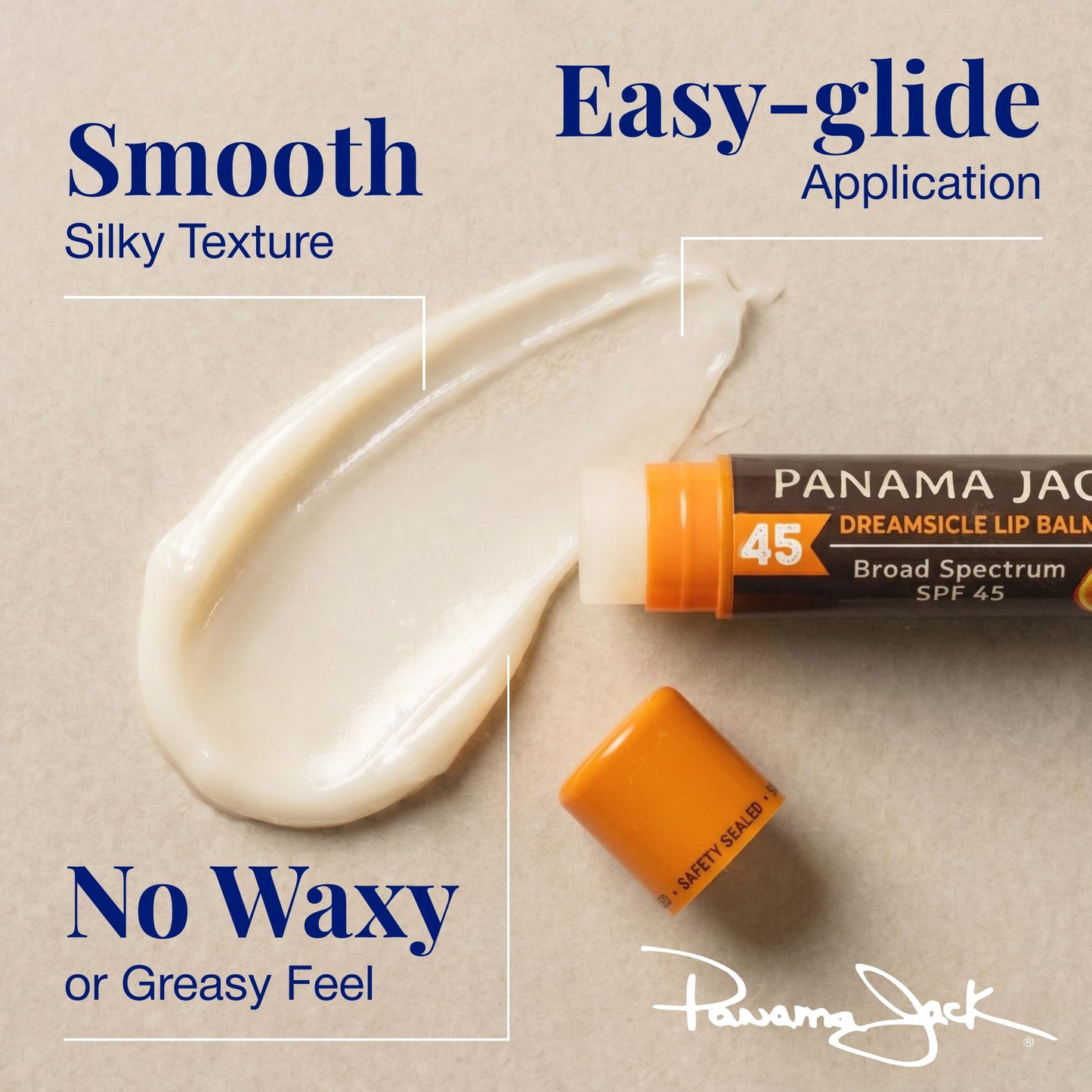Panama Jack Sunscreen Lip Balm - SPF 45, Flavor Pack, Broad Spectrum UVA-UVB Sunscreen Protection, Prevents & Soothes Dry, Chapped Lips (6 Pack) Beauty and Personal Care Panama Jack