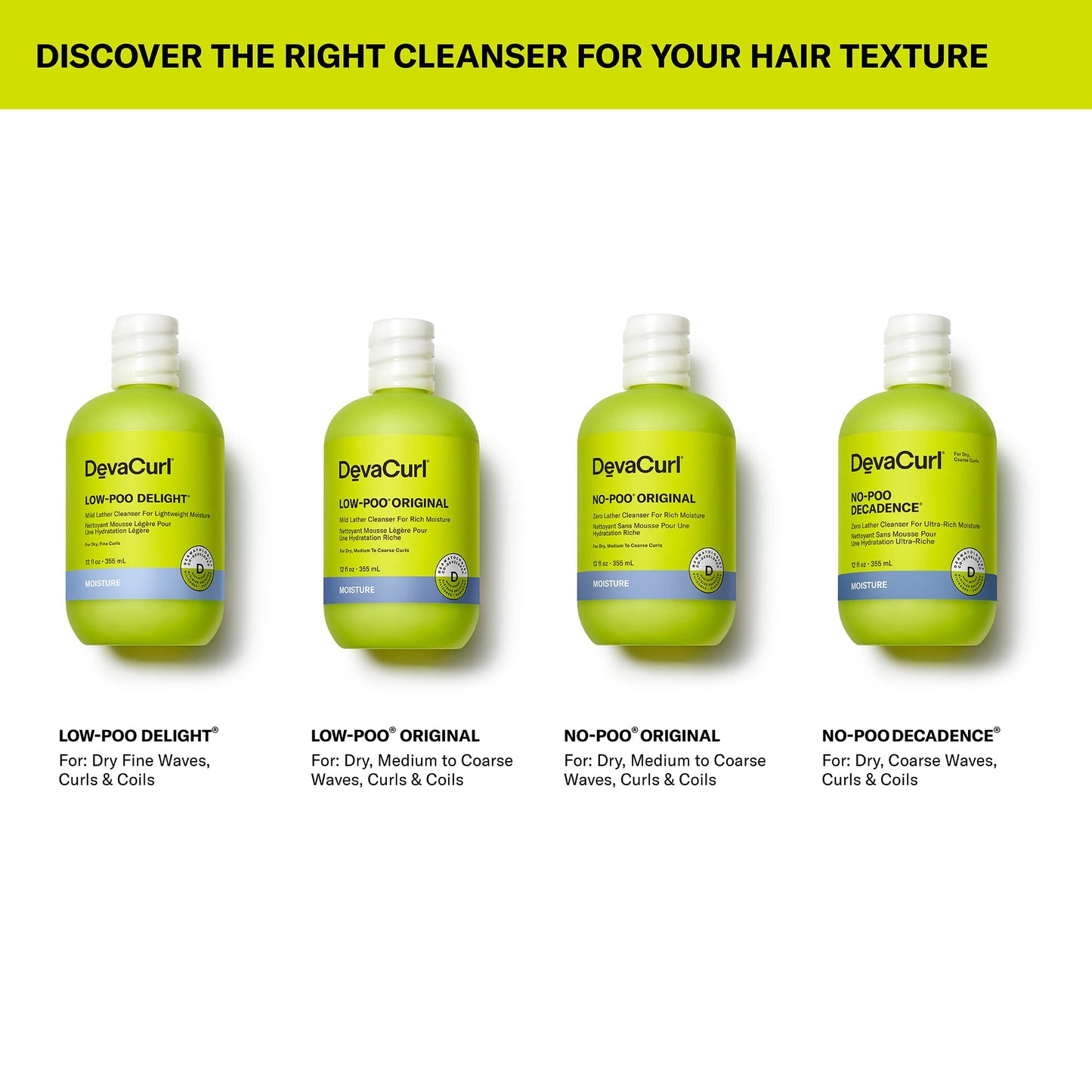 DevaCurl No-Poo Decadence Non-Lathering Cleanser for Ultra-Rich Moisture, Green Oasis, 32 fl. oz