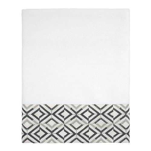 Avanti Linens - Bath Towel, Soft & Absorbent Cotton (Harlow Collection, White)