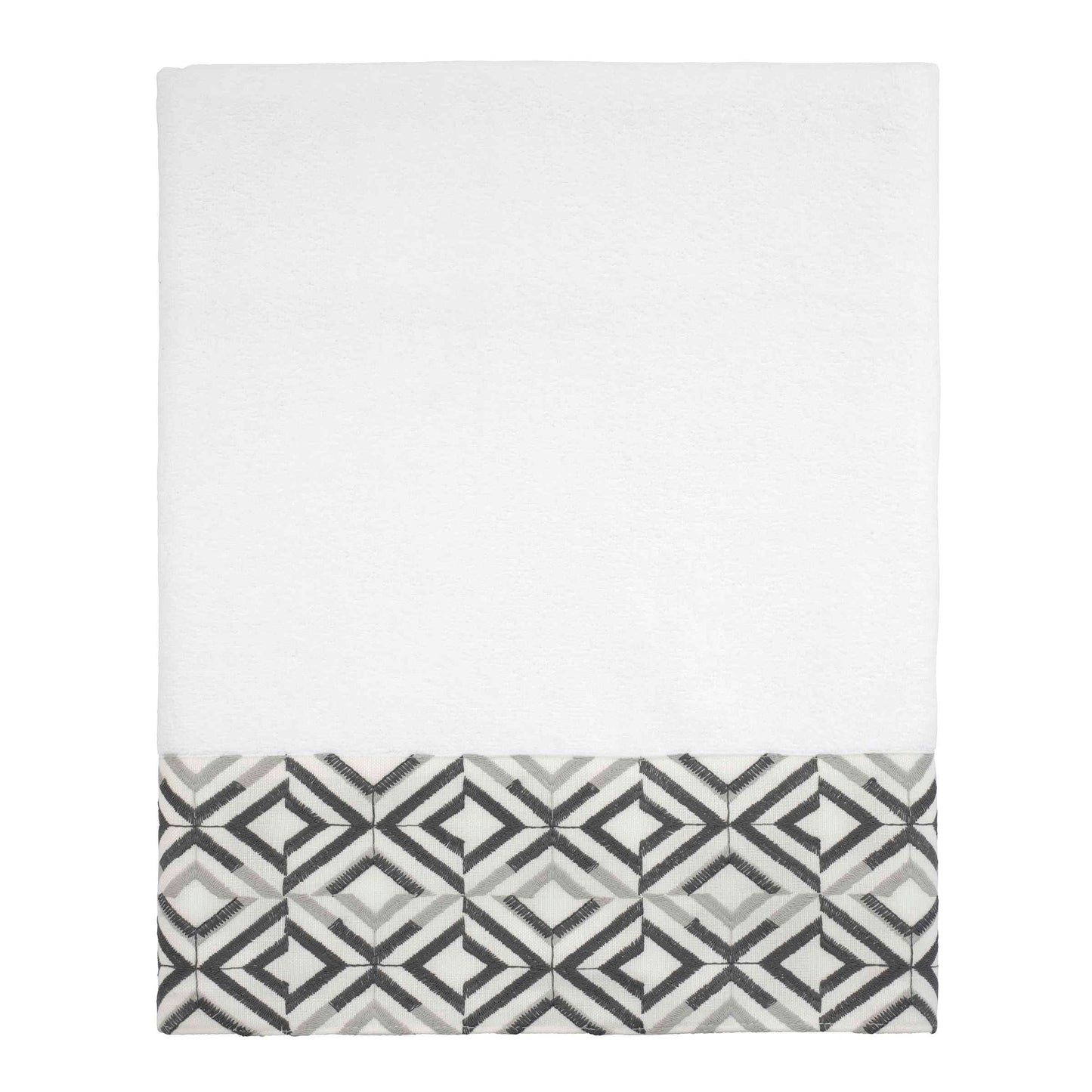 Avanti Linens - Bath Towel, Soft & Absorbent Cotton (Harlow Collection, White)