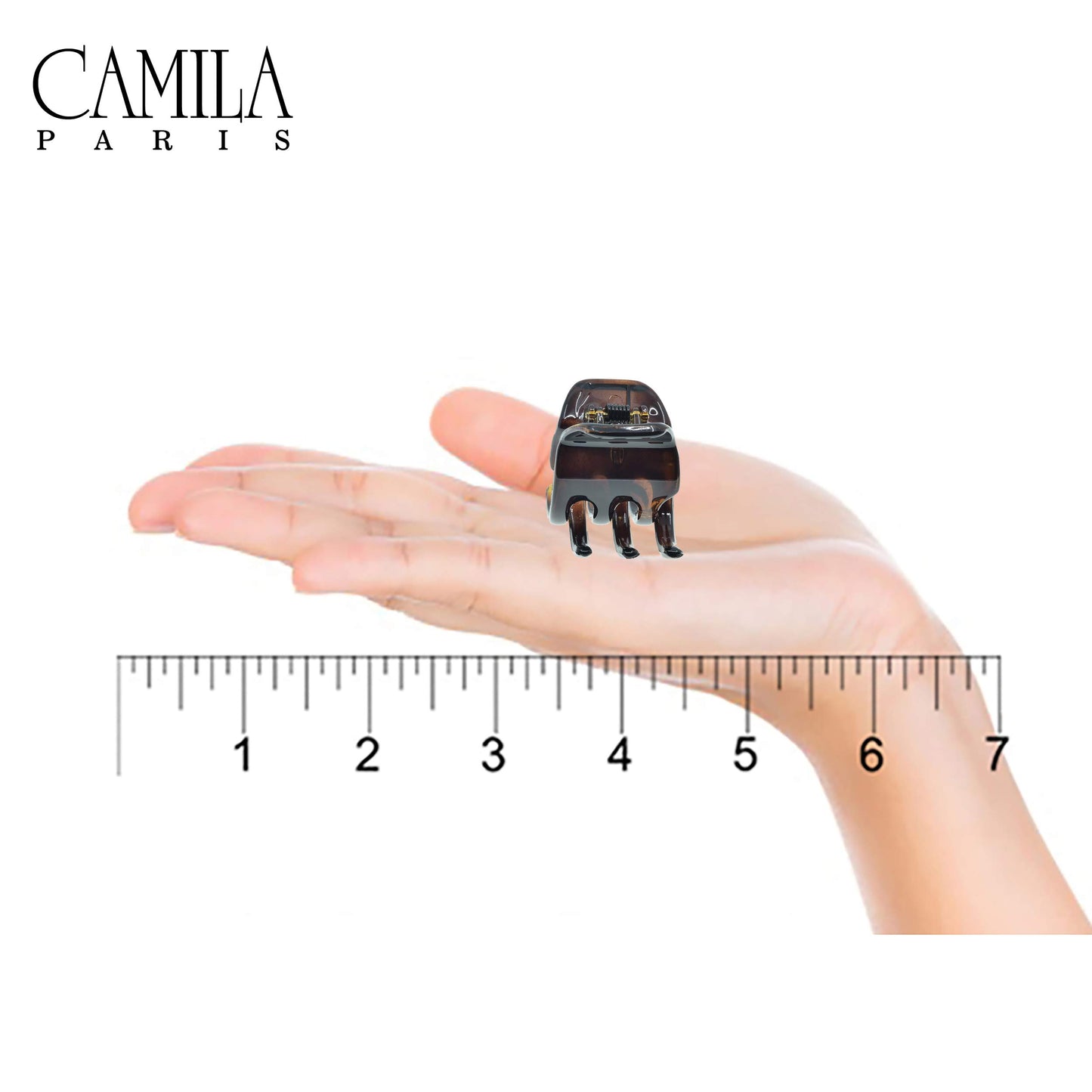 Camila Paris NV123 French Hair Clip for Women, Small Set of 2 Tortoise Girls Hair Claw Clips Jaw. Fashion Durable Styling Hair Accessories for Women
