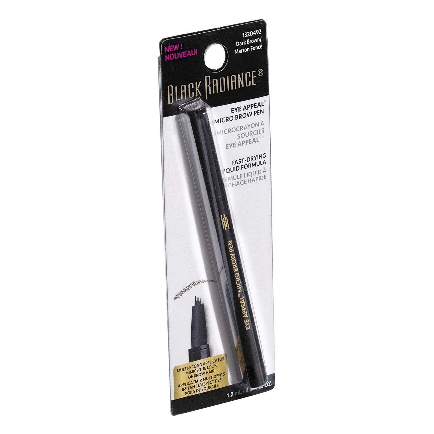 Black Radiance Eye Appeal™ Micro Brow Pen Dark Brown