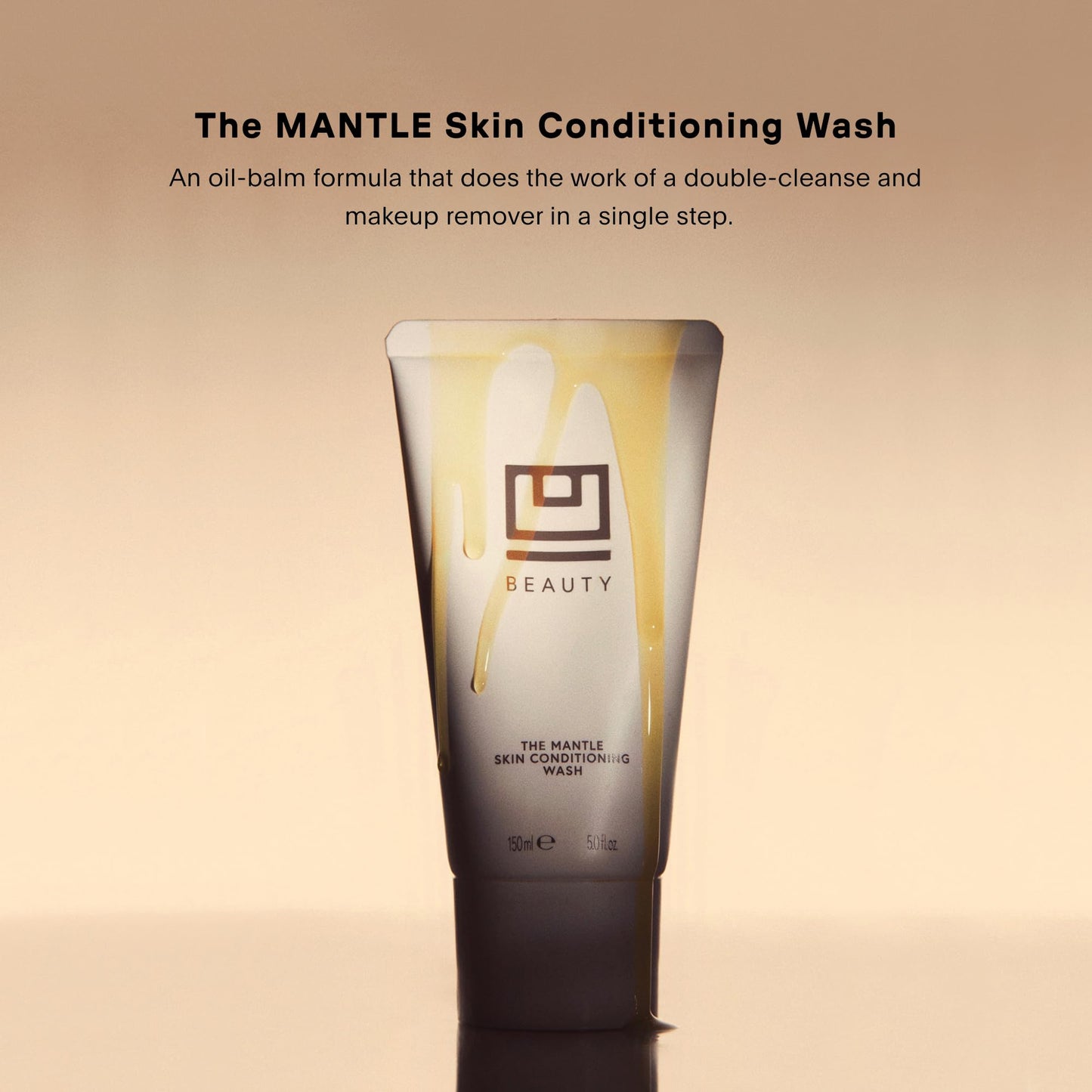 U Beauty The MANTLE Skin Conditioning Wash - Hydrating Facial Cleanser & Makeup Remover with Vitamin C + E, Fruit AHAs, and Hyaluronic Acid for Clean