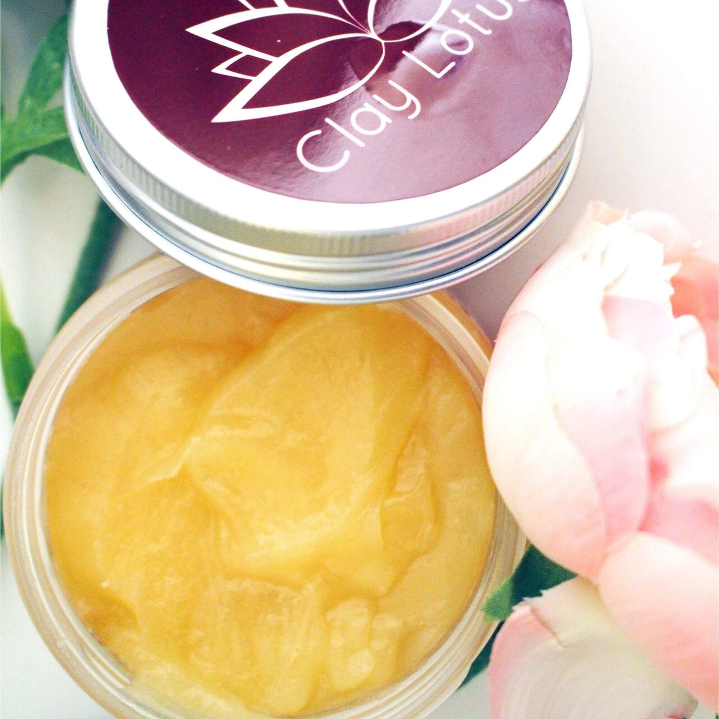 Clay Lotus Organic Face Wash – Gentle Cleanser with Jojoba & Sandalwood, 100% Natural, Hydrating & Brightening, Vegan Formula for Sensitive Skin