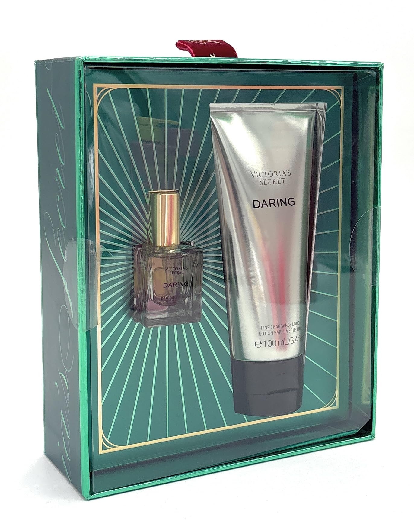 Victoria's Secret Daring 2-Piece Gift Set Mini Eau De Parfum .25 fl oz & Fragrance Lotion 3.4 fl oz