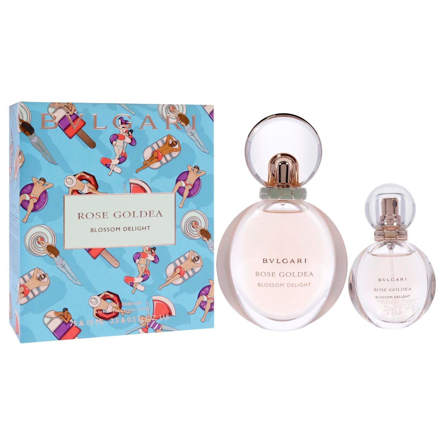 Bvlgari Rose Goldea Blossom Delight for Women - 2 Pc Gift Set 2.5oz EDP Spray, 0.5oz EDP Spray