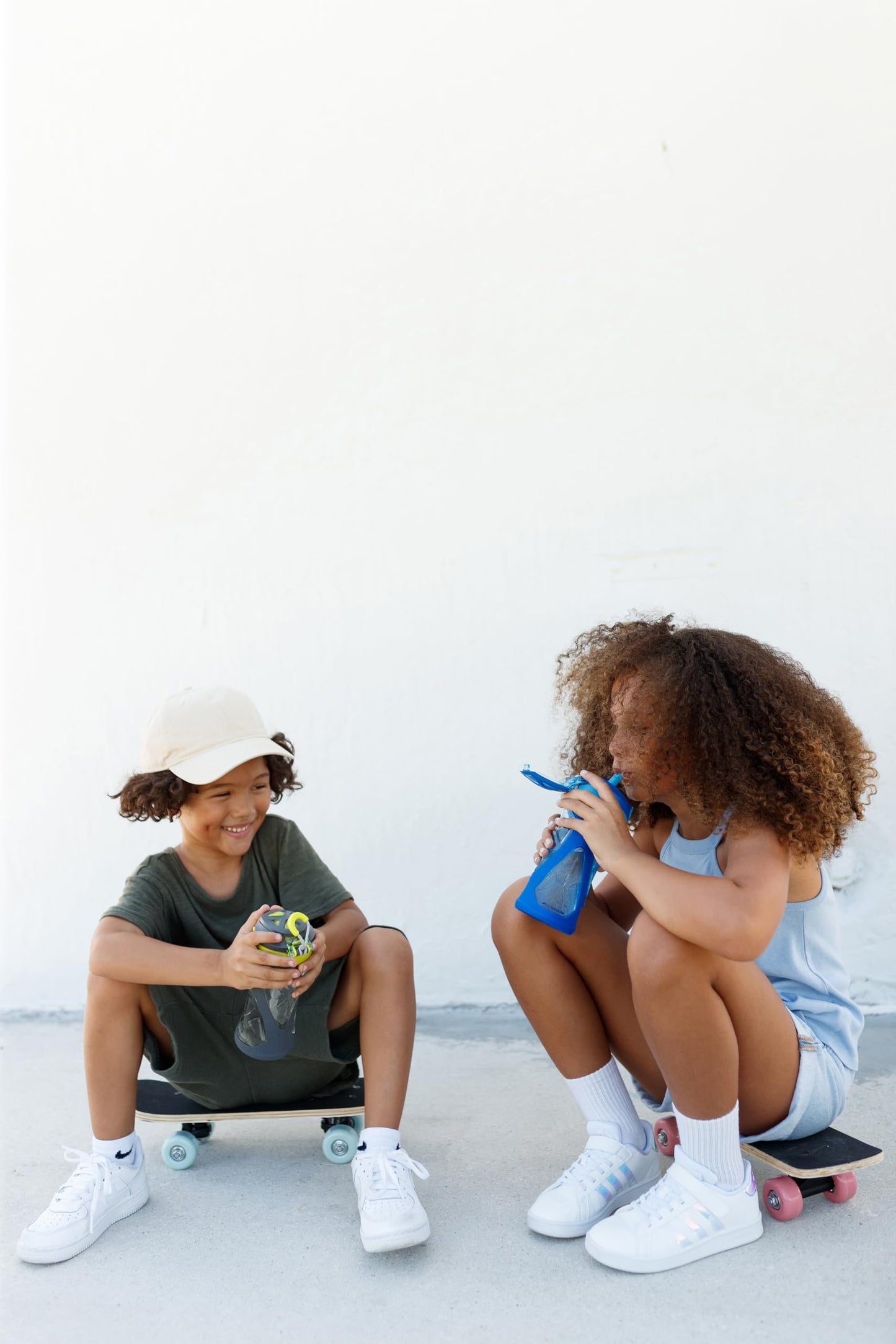 ZULU Torque 16oz Plastic Kids Water Bottle with Silicone Sleeve and Leak-Proof Locking Flip Lid, Soft Touch Carry Loop for School Backpack, Lunchbox