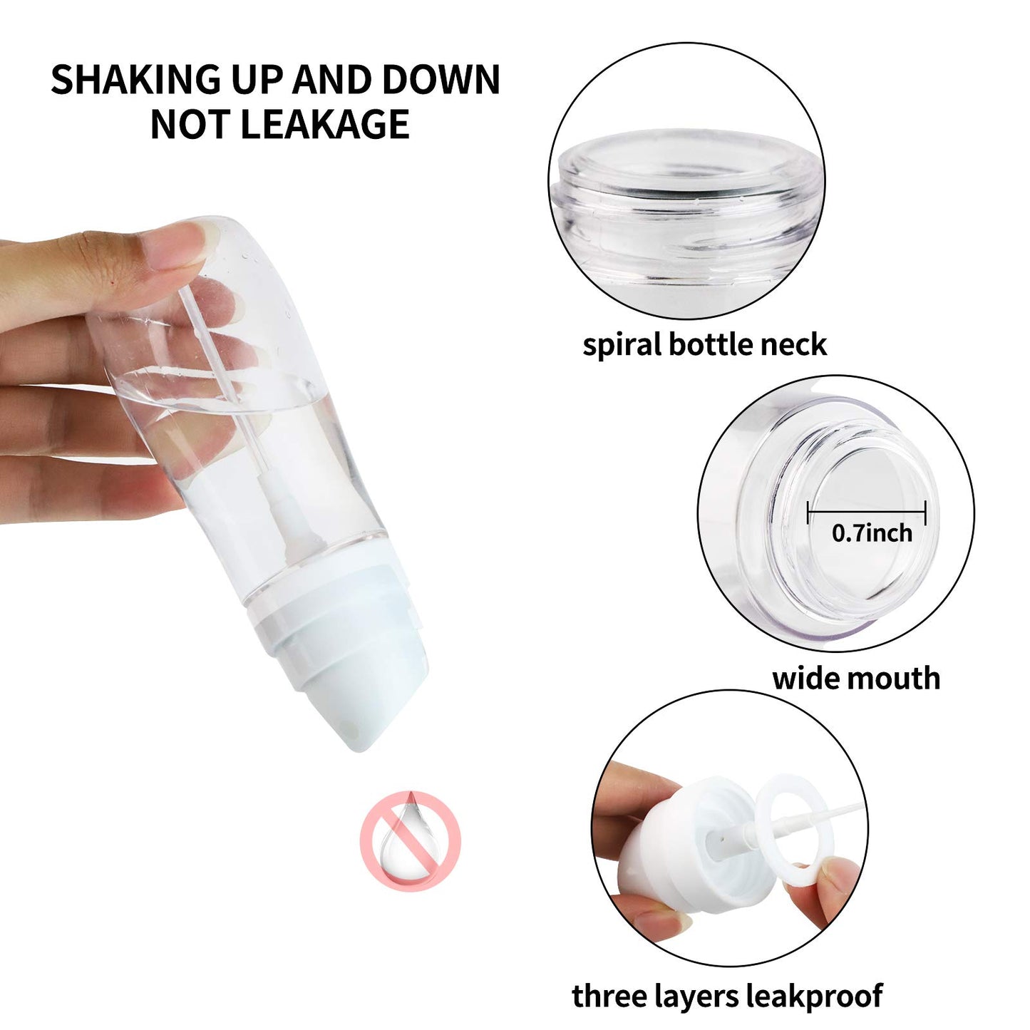 Yolaist Small Spray Bottle with Fine Mist, 2 Pack 3.4oz/100ml TSA Approved Travel Size, Refillable Empty Mister Spray Bottles for Hair, Face, Plants Beauty and Personal Care Yolaist