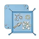UnionBasic Small Valet Tray, Jewelry Tray for Rings Watches Earrings, Entryway Catchall Caddy for Coins Keys Change, Nightstand Bedside Valet Holder…