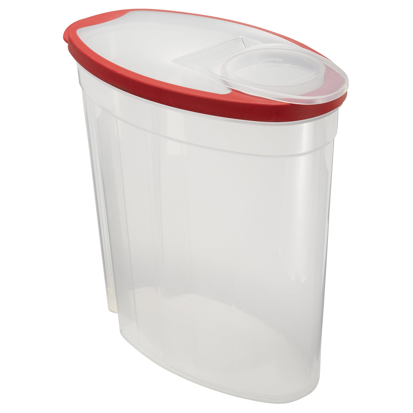 Rubbermaid Flex and Seal Cereal Keeper, 1.5 Gallon, BPA-Free, Clear with Red Lid, Airtight