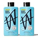 W By Jake Paul Body Wash for Men, Odor Fighting, Deep Cleaning Shower Gel, Hydrating Mens Bodywash, Wave Breaker Scent, 2 Pack, 18 fl oz