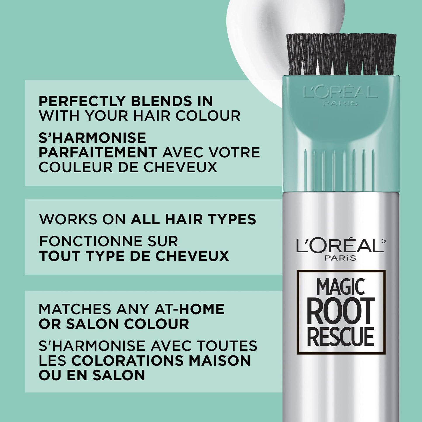 L'Oreal Paris Magic Root Rescue 10 Minute Root Hair Coloring Kit, Permanent Hair Color with Quick Precision Applicator, 100 percent Gray Coverage, 8