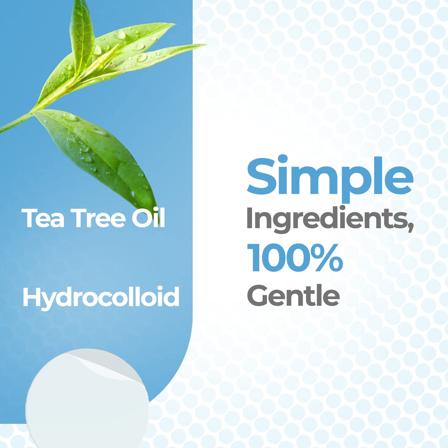 Pimple Patches for Face (120 Pack), Hydrocolloid Patch with Tea Tree Oil - Pimple Patch Zit Patch and Pimple Stickers - Hydrocolloid Acne Patches