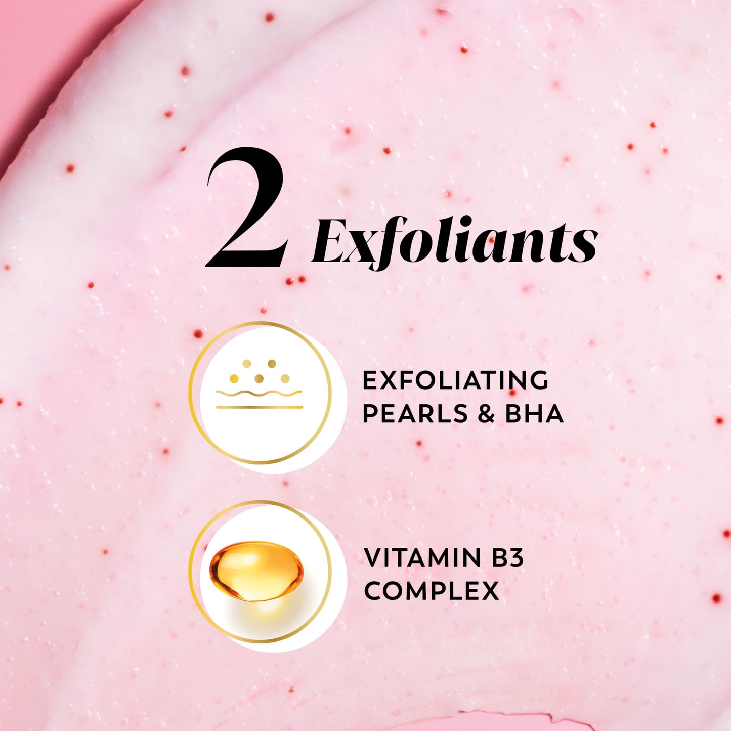 Olay Body Indulgent Mineral Scrub, Skin Exfoliating & Massaging Pearls, Nourishing Soft & Gentle Formula, Renewing BHA, Vitamin B3 Complex, Luxurious