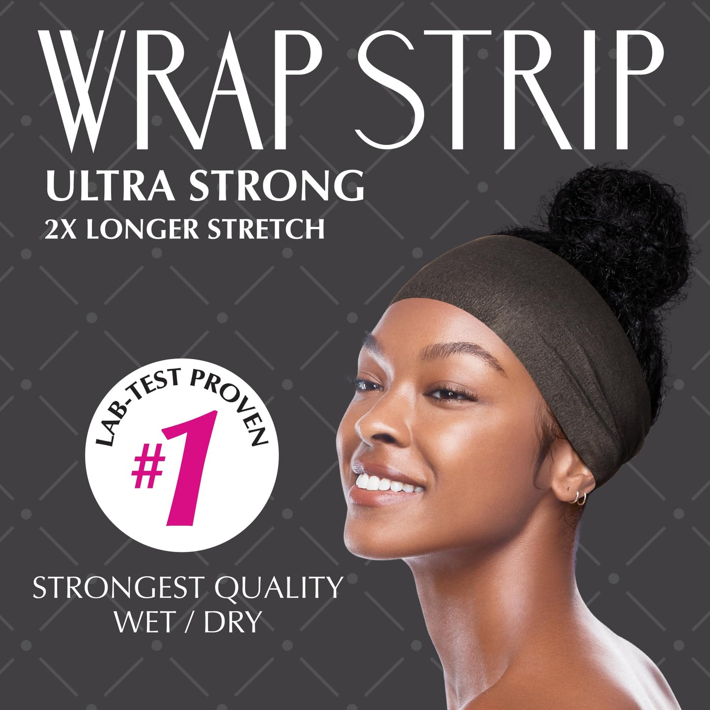 Red by Kiss Hair Wrapping Strip, Ultra Strong 2X Longer Stretch, 40 Strips, Suitable for Wet/Dry Hair, White, Styling Paper for Sleek Hairstyles