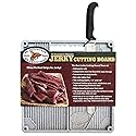Hi Mountain Beef Jerky Slicer Kit | Features 13.5” Serrated Knife & Non-Slip, Dishwasher-Safe Cutting Board Designed to Slice 1/4" & 3/8" Meat…