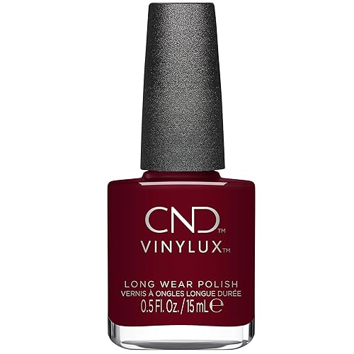 CND Vinylux Longwear Red Nail Polish, Gel-like Shine & Chip Resistant Color, Decadence, 0.5 fl. oz