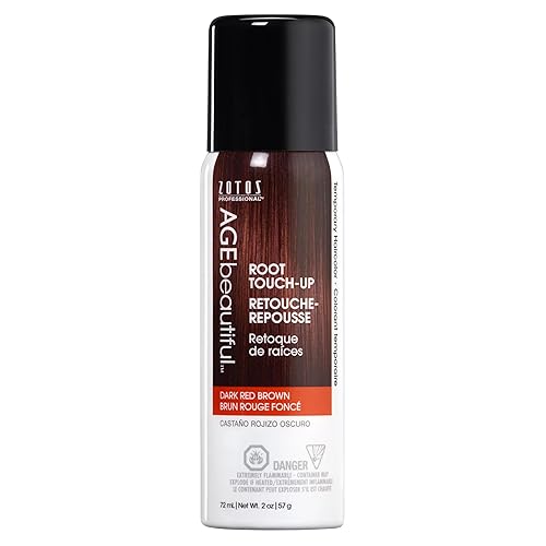 AGE beautiful Root Touch Up Hair Color Spray | Touch-Up Gray Concealer | Temporary Cover Up | Adds Volume & Covers Thinning Patches | Water, Sweat