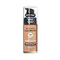 Revlon Liquid Foundation, ColorStay Face Makeup for Combination & Oily Skin, SPF 15, Medium-Full Coverage with Matte Finish, 360 Golden Caramel, 1 Fl