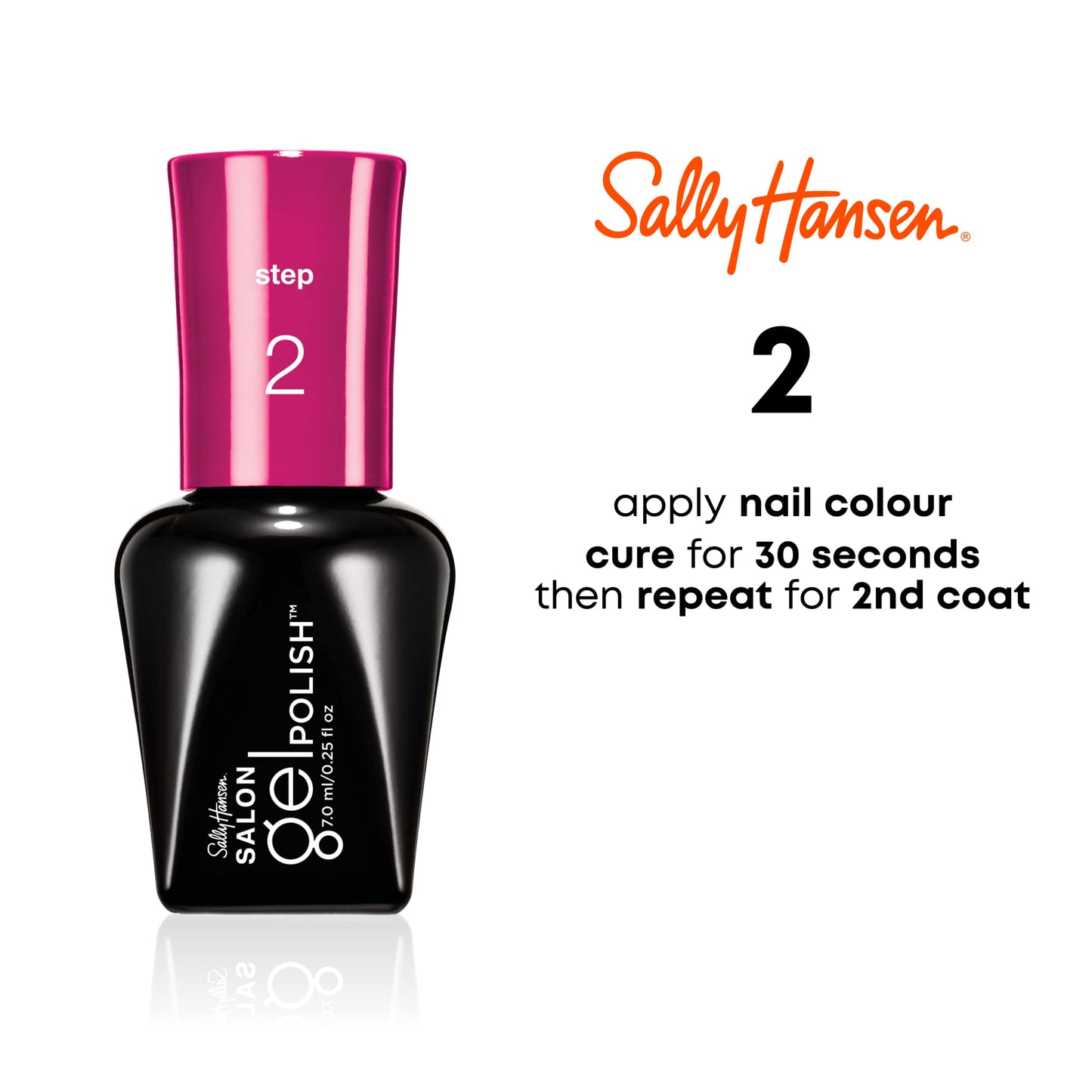 Sally Hansen Salon Pro Gel Nail Polish Lacquer, Kook a Mango, 0.24 Fl. Oz.