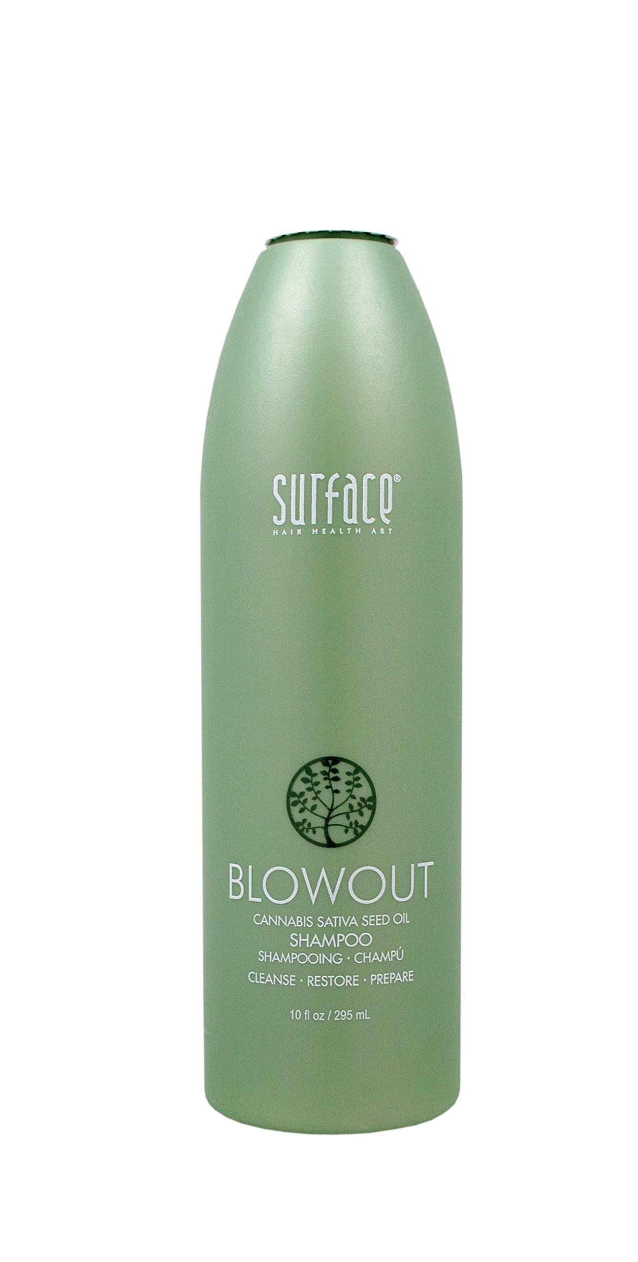 Surface Hair - Blowout Shampoo - Organic Shampoo for Women and Men, Heat-Resistant with Babassu Oil for Longer Lasting Blowouts - 10 fl oz