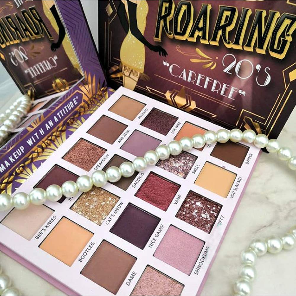 Rude Cosmetics The Roaring 20s Eyeshadow Palette - Carefree Eye Shadow Women 0.85 oz