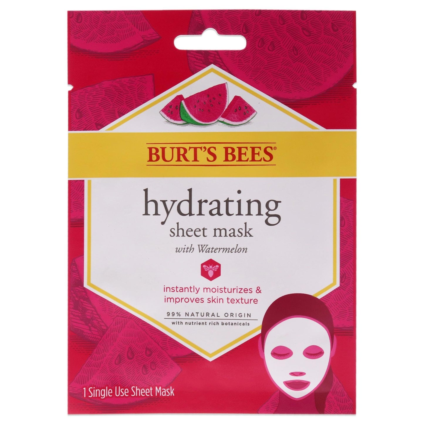 Burt's Bees Burts Bees Hydrating Sheet Mask With Watermelon 1 Pc
