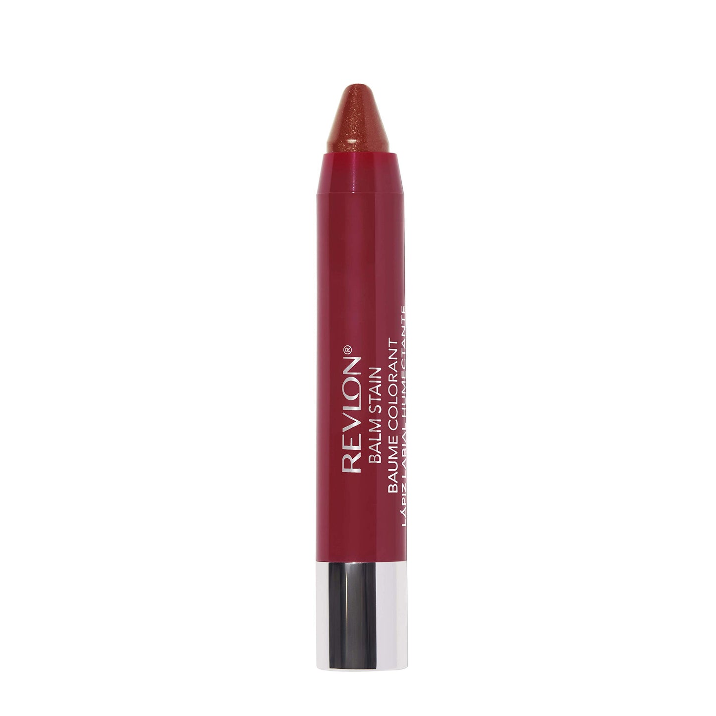 Revlon Lip Balm, Tinted Lip Stain, Face Makeup with Lasting Hydration, Infused with Shea Butter, Mango & Coconut Butter, Shimmer Finish, 055 Adore