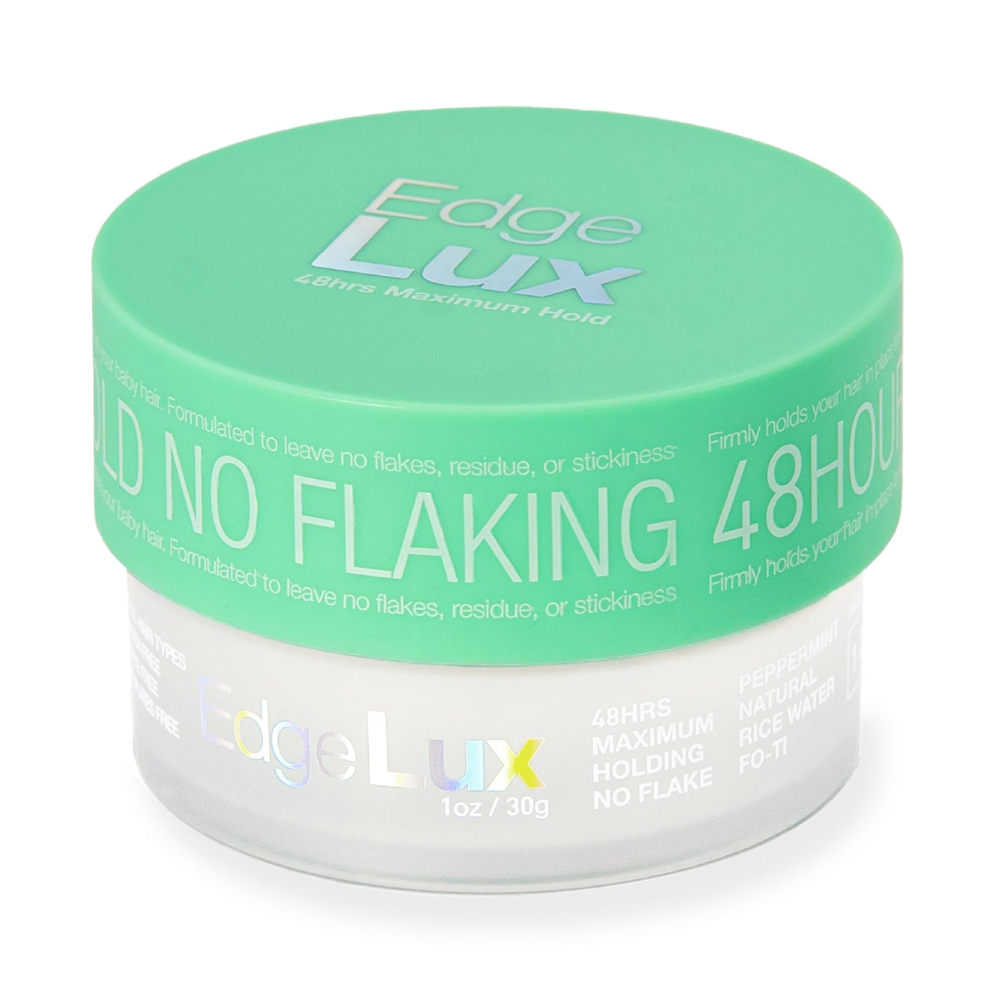 Lux Collection Edge Control Gel for 4C Hair - 48 Hour Maximum Hold Edge Control, Edge Lux with Castor Oil, Keratin & Biotin, Non-Flaking Styling Gel