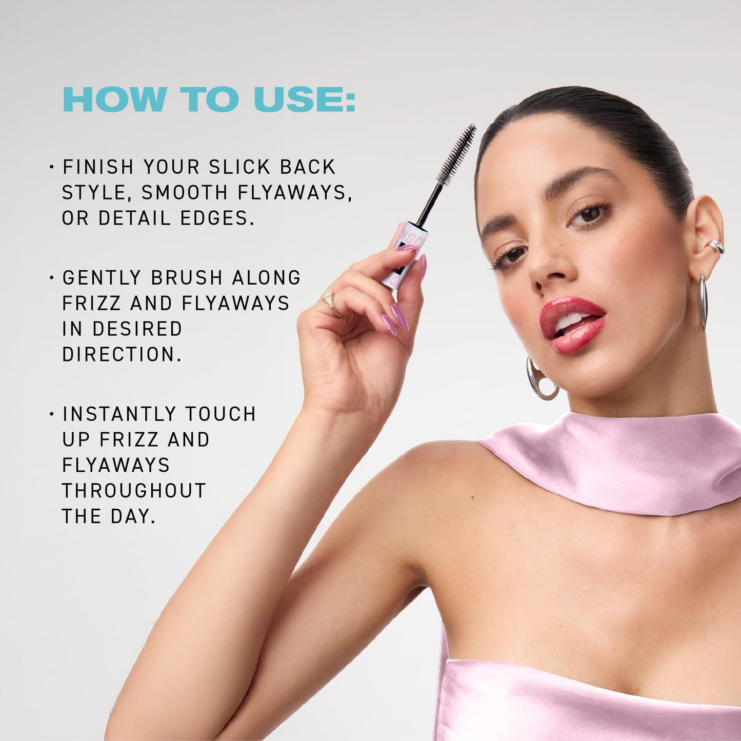 IGK Good Behavior Velvet Muse Frizz and Flyaway Hair Taming Wand - On-the-go styler with 24-Hour frizz control, 0.46 FL Oz