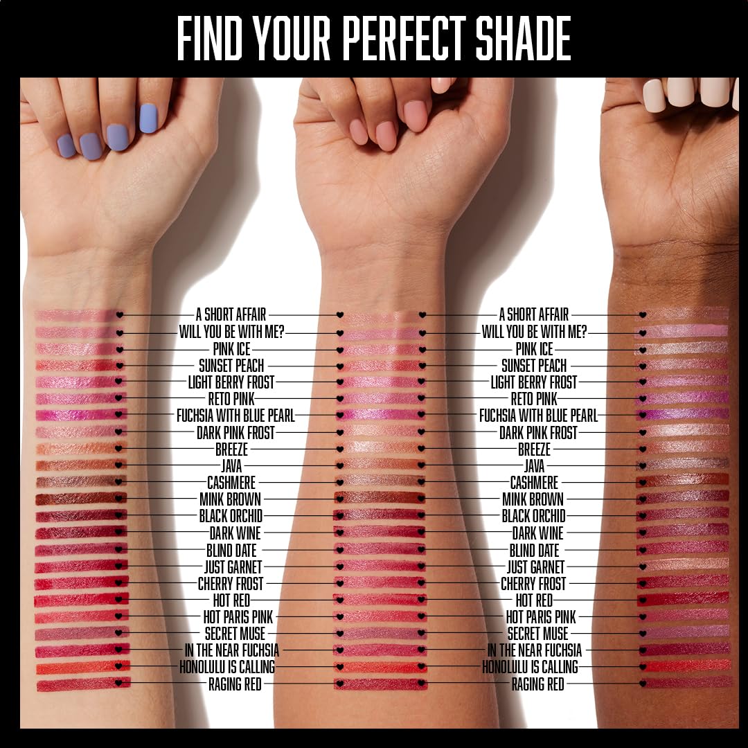 wet n wild Silk Finish Lipstick, Hydrating Rich Buildable Lip Color, Formulated with Vitamins A,E, & Macadamia for Ultimate Hydration, Cruelty-Free &