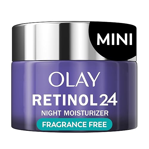 Olay Retinol 24 Face Moisturizer, Anti-Aging Night Cream for Women, Trial Size, Fragrance-Free, Non Greasy - Anti-Wrinkle, Smooth Fine Lines