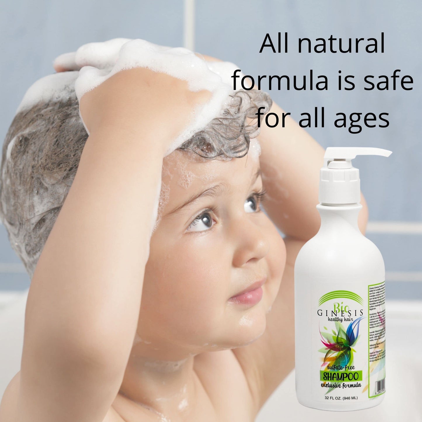 Ginesis Bio Healthy Hair Natural Shampoo (32-Ounce)
