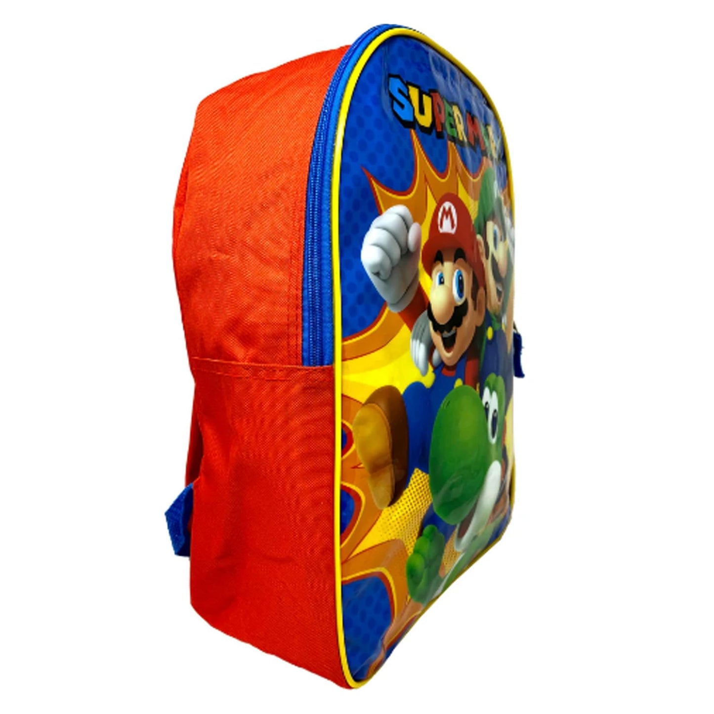 Accessory Innovations Super Mario 15'' Backpack with Plain Front, Blue