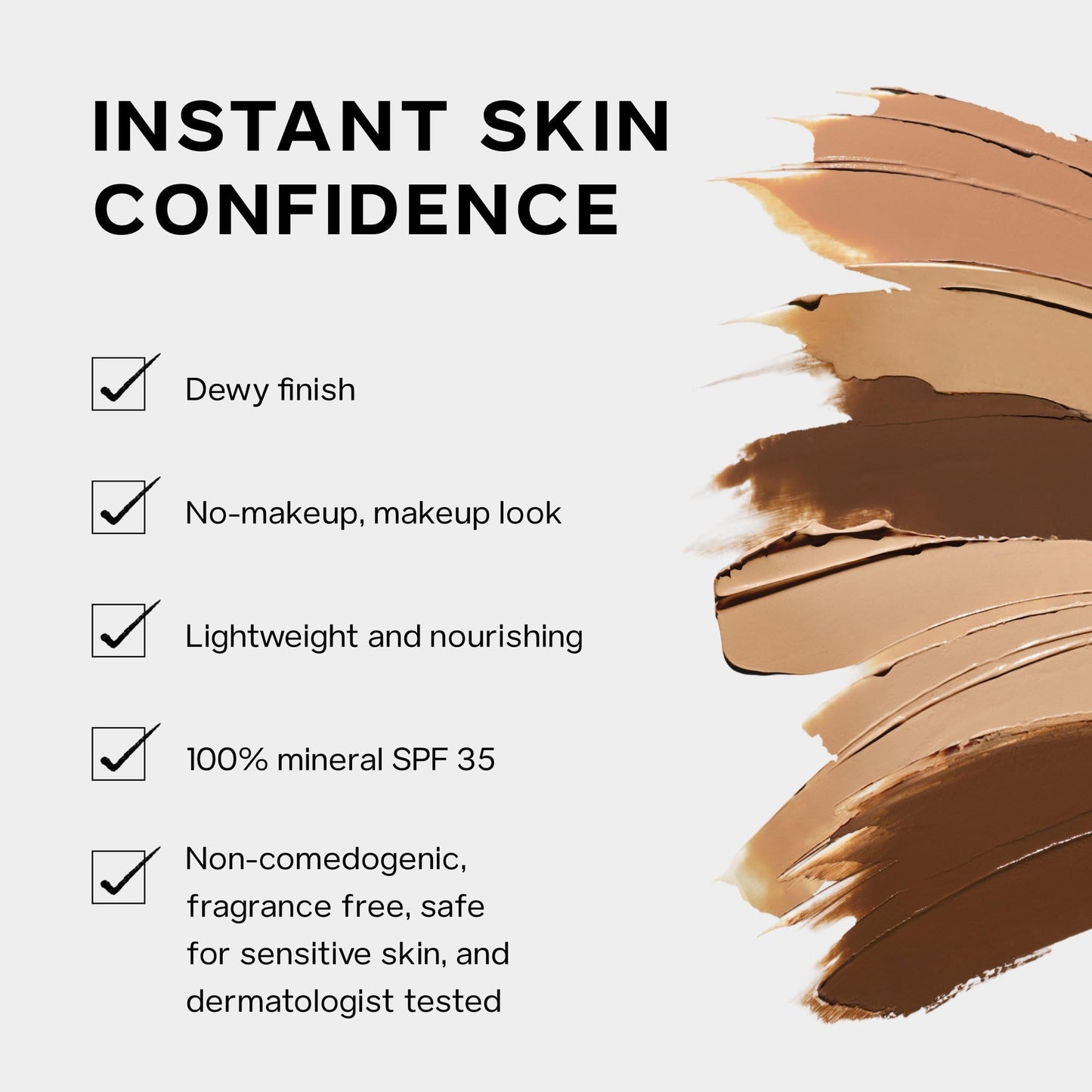 Saie Slip Tint Tinted Moisturizer with SPF 35 - Light Coverage, Glowy Skin Tint & Mineral Sunscreen for Face with Hydrating Hyaluronic Acid - Summer Beauty and Personal Care Saie