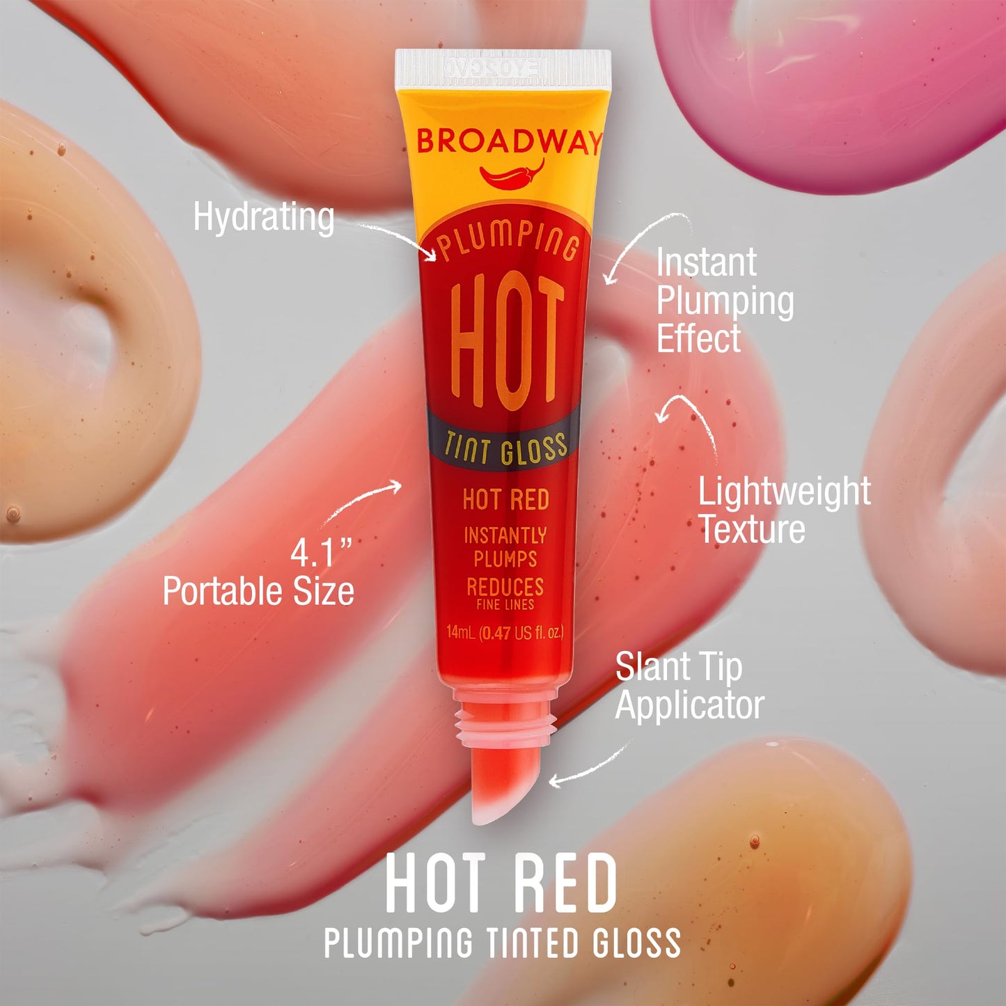 Ruby Kisses Broadway Vita-Lip Tinted & Clear Lip Gloss (10 Pack) Ultra-Hydrating & Soothing Formula, High-Shine Non-Sticky Lip Balm with Mint,